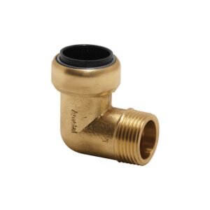 Coude à visser mâle 15mm