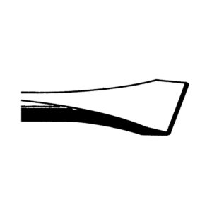 Burin plat, 6 pans 11 mm