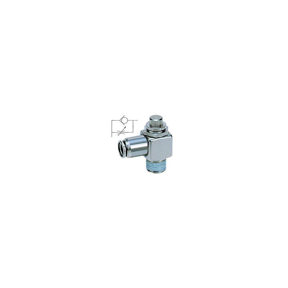 Régulateur débit unidirectionnel R 1/8"