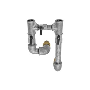 Garniture by-pass 1/2" avec 3 robinets