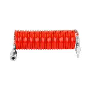 Tuyau spiralé PA, rouge - 6/8mm