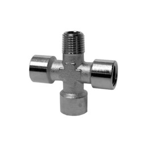 Croix avec filetage ext./int. 1/4"