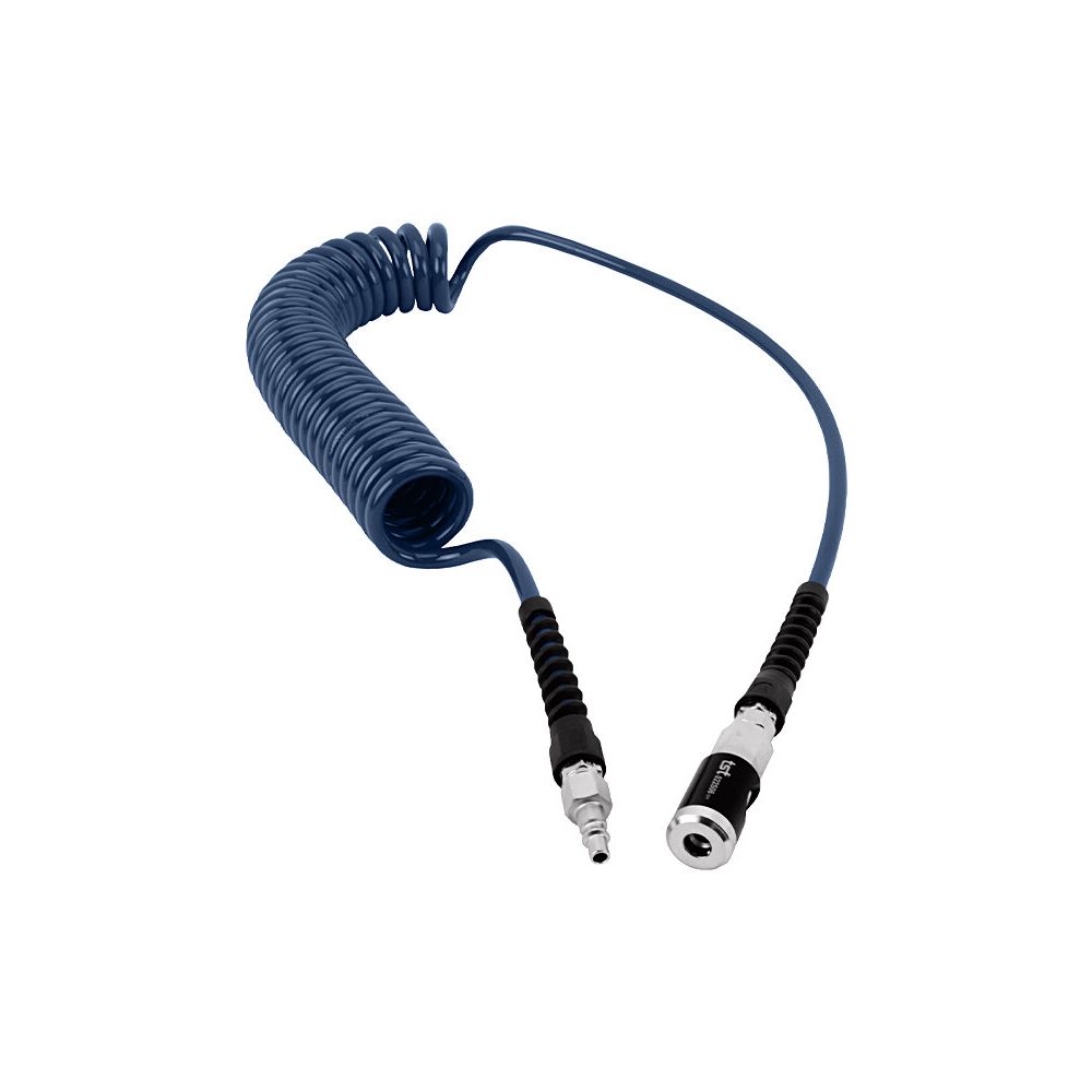 Tuyau spiralé PU, bleu - 6,5/10mm