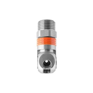 Accoup. de sécurité pivotant, acier inox