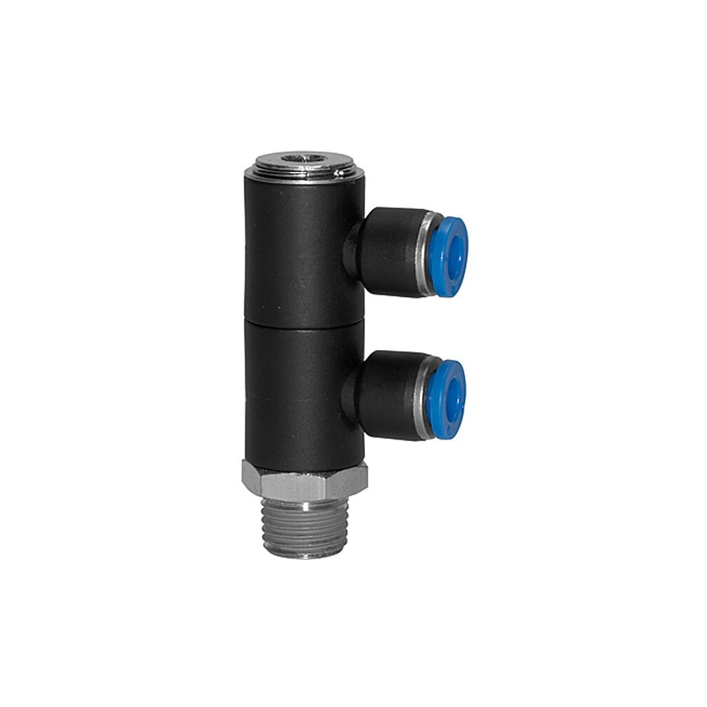 Distributeur L double série bleu