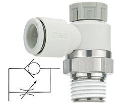 Régulateur débit unidirectionnel M5 — AS1211F-M5-06A