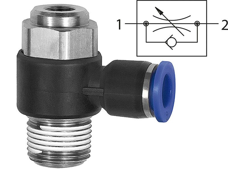 Régulateur de débit unidir. série bleu — 136013