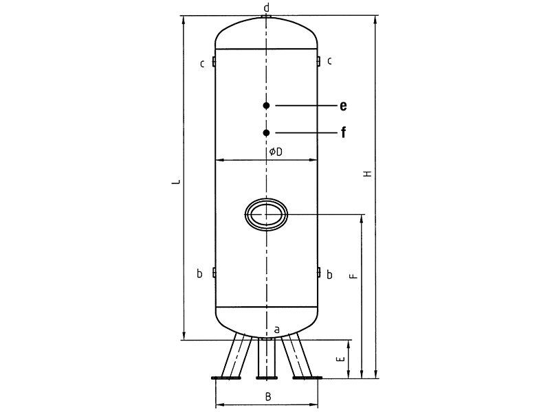 Réservoir de vacuum 1500 l, — K 3055-Z-V – Image 2
