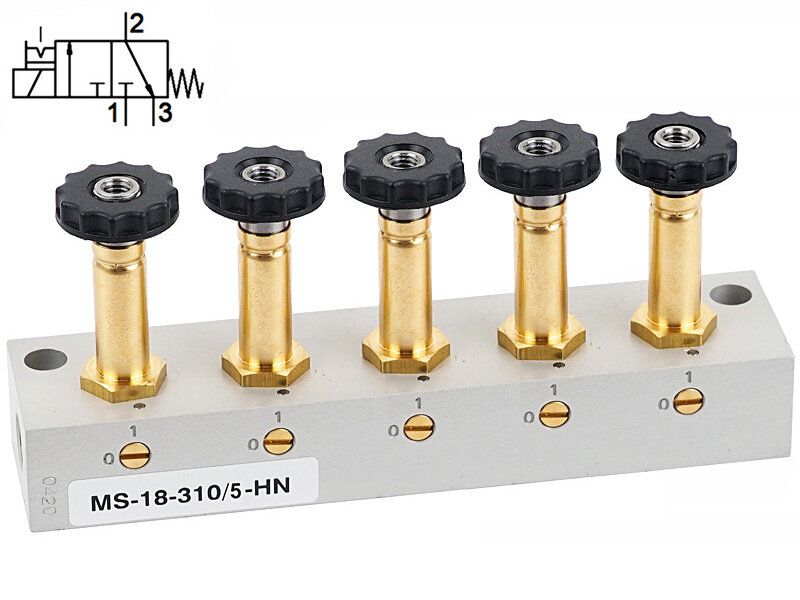 Distributeur magnétique 3/2 voies G 1/8" — MS-18-310/5-HN-500