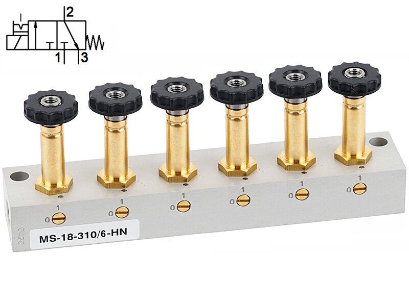 Distributeur magnétique 3/2 voies G 1/8" — MS-18-310/6-HN-500